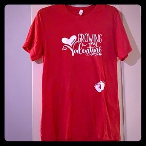 Valentine’s Day maternity shirt